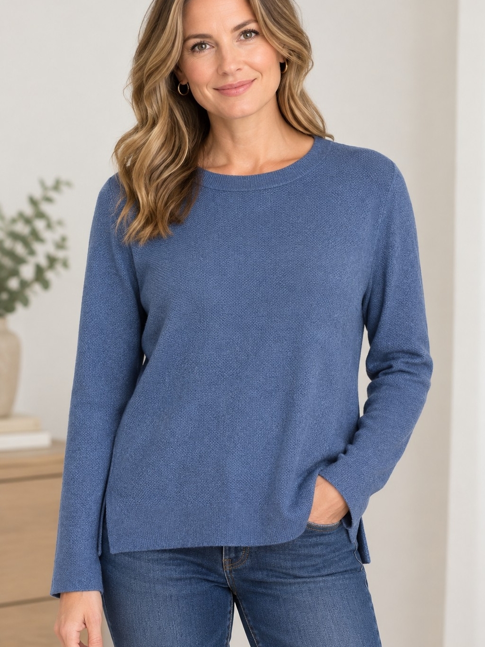 NWT GAP Dusty Blue Crewneck Sweater